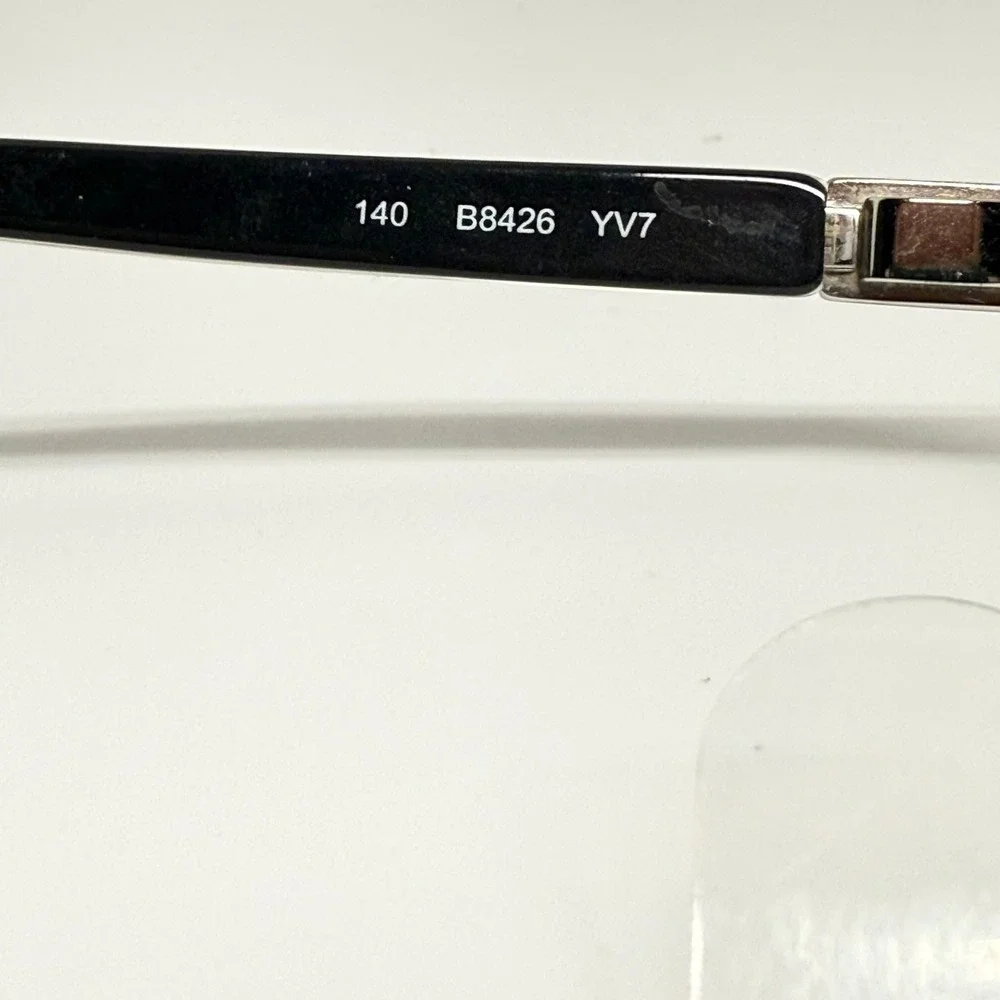 Burberry B8426 YV7 Black Clear Rectangular Eyeglass Frames 140mm